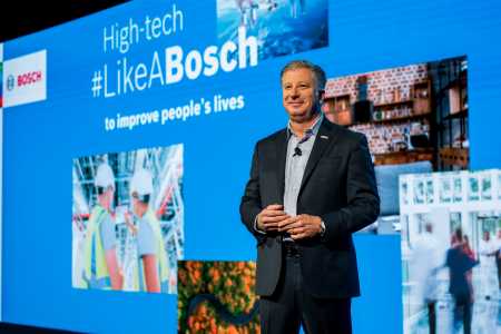 presentation of Bosch technology at CES 2022